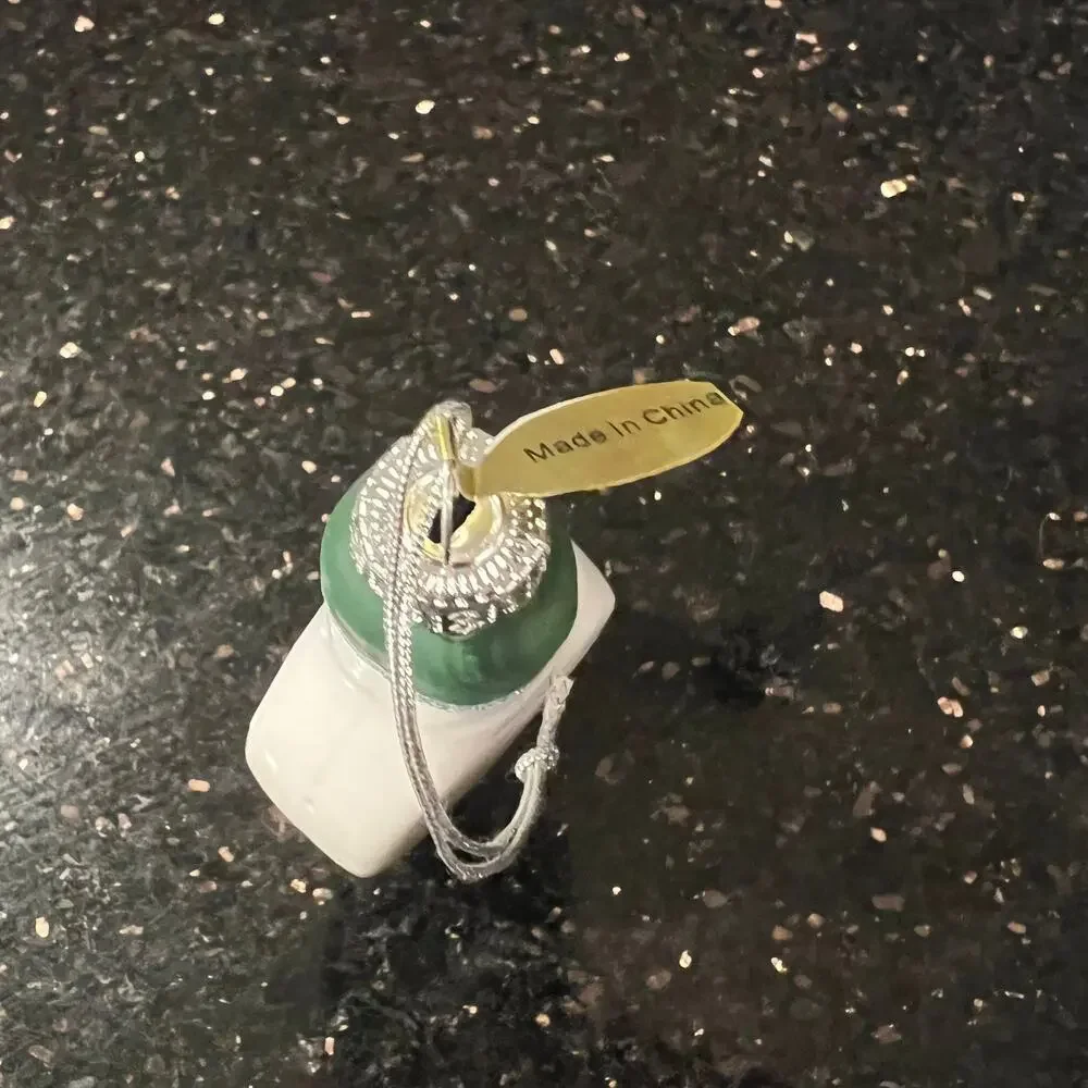 New Cody Foster & Co Ranch Dressing Bottle Glass Christmas Ornament